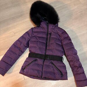 Goldbergh Luxury Down Puffer Ski Jacket in Stunning Amethyst Purple - Size L (EU